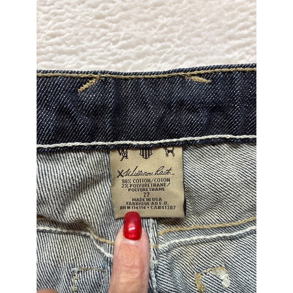 William‎ Rast Bootcut Jeans Womans 27 Flared Denim Pants Blue Dark Wash Casual - Picture 8 of 11